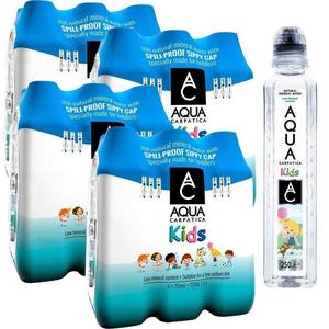 Aqua Carpatica Kids Still Natural Mineral Water 250ml -Pack of 24 Sippy Cap Bottle Beverage