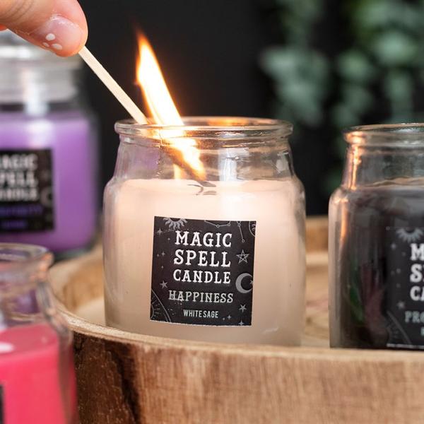 White Sage 'Happiness' Spell Candle Jar 2