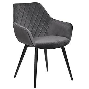 Product Introduction of WOLTU 1 X Dining Chair Kitchen Reception Chair Velvet with Padded Seat,Chair with Arms and Back for Counter Lounge Living Room 7