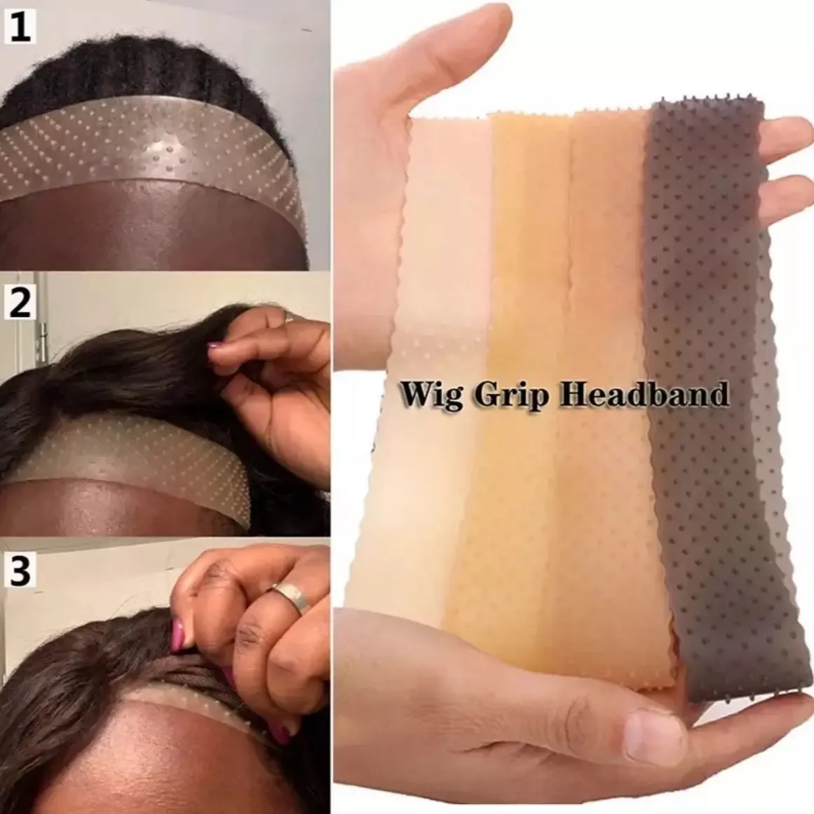 Silicone Wig Grip Non Slip Fix Elastic Hair Band Wig Band UK SuperFast Delivery