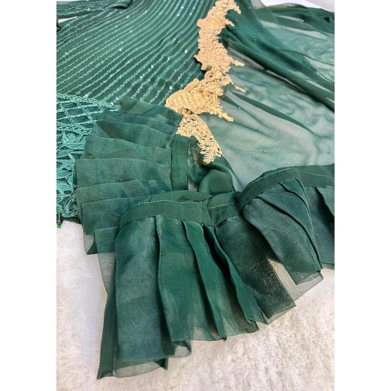 UMR901 Rixos - Green Memsaab Formal Chiffon Suit 2