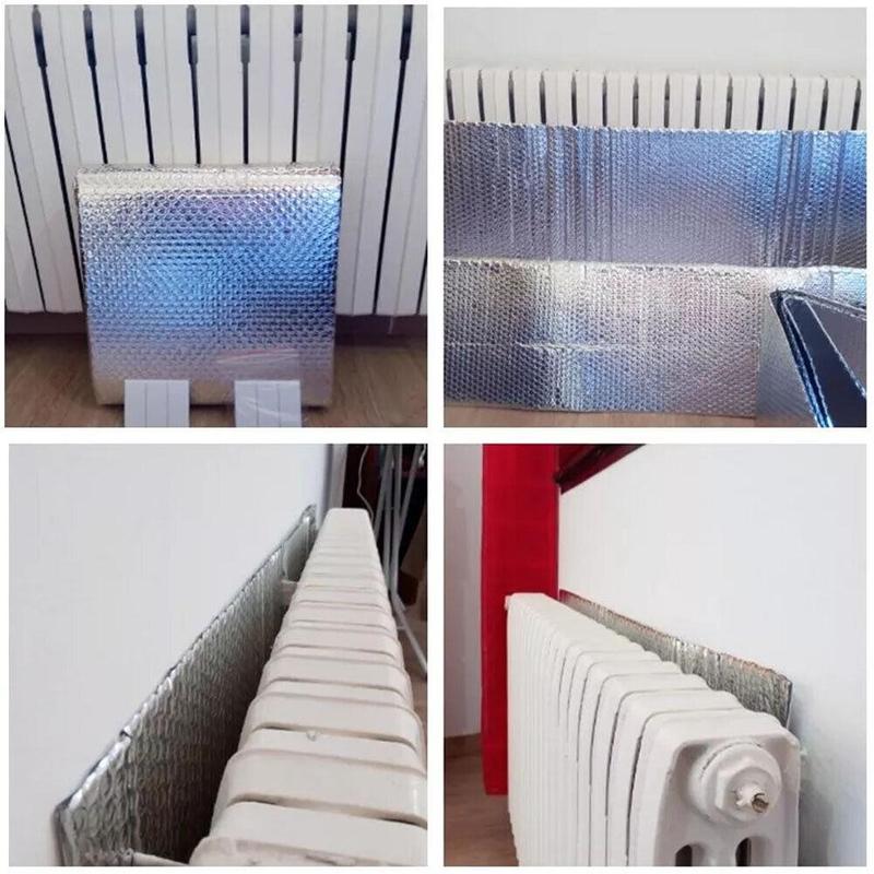 Hampton & Stewart 5M x 60cm Radiator Reflective Foil Energy Saving Insulation for all Rooms Heater 4