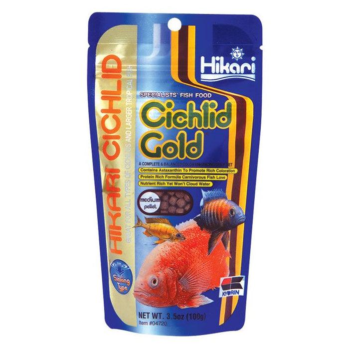 Hikari Cichlid Gold Sinking Fish Food MEDIUM Pellets 100/342g 0