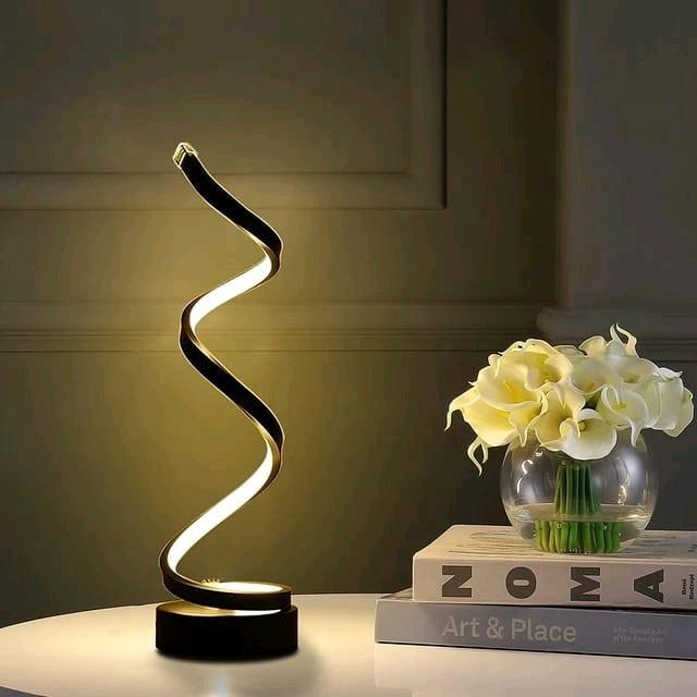 Modern Spiral Dimmable LED Table Lamp for Living Room and Bedroom 5