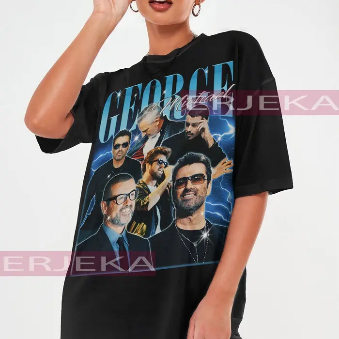RETRO GEORGE MICHAEL shirt, Careless Whisperer George Michael Homage Tshirt George Michael Fan Tees George Michael Retro 90s Sweater #1590