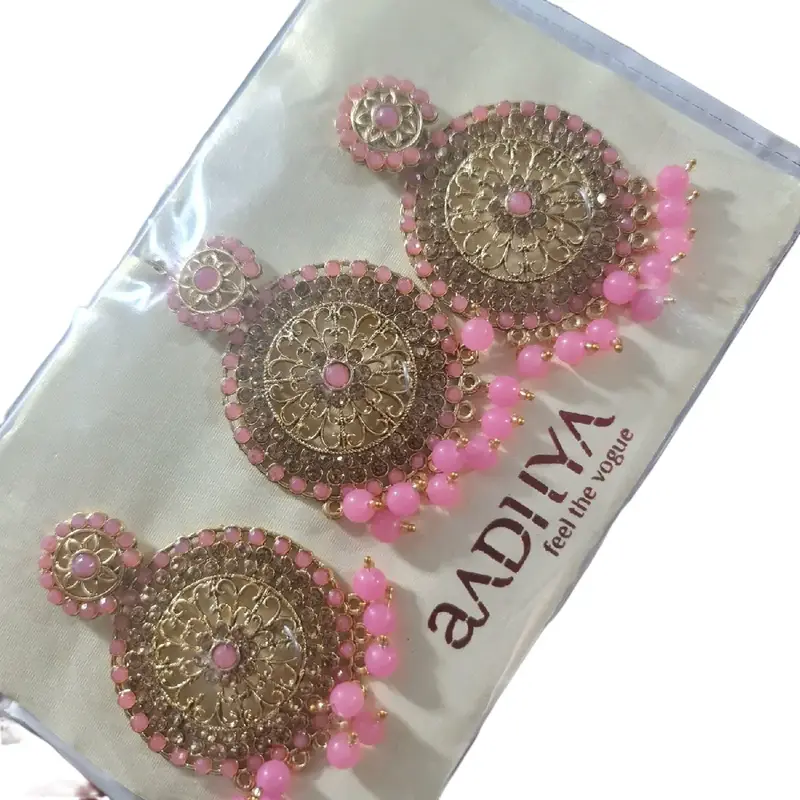 Indian&pakistani jewellery tikka earnings set 0