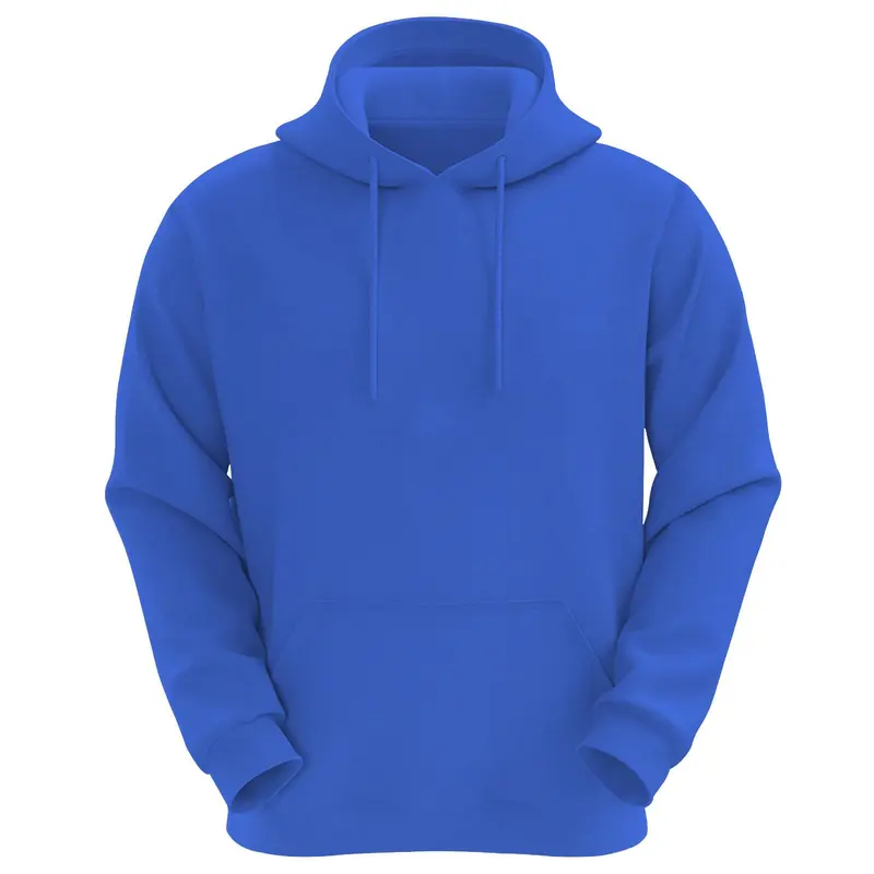 S-7XL Mens Hoodies Plain Pullover Hooded Jumpers Warm long Sleeve Top 6