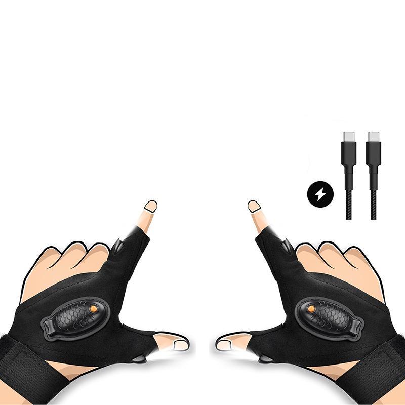 【Today's special offer】Adjustable LED Flashlight Gloves for Night Work and Camping Adjustable LED Flashlight Gloves for Night Work and Camping 0
