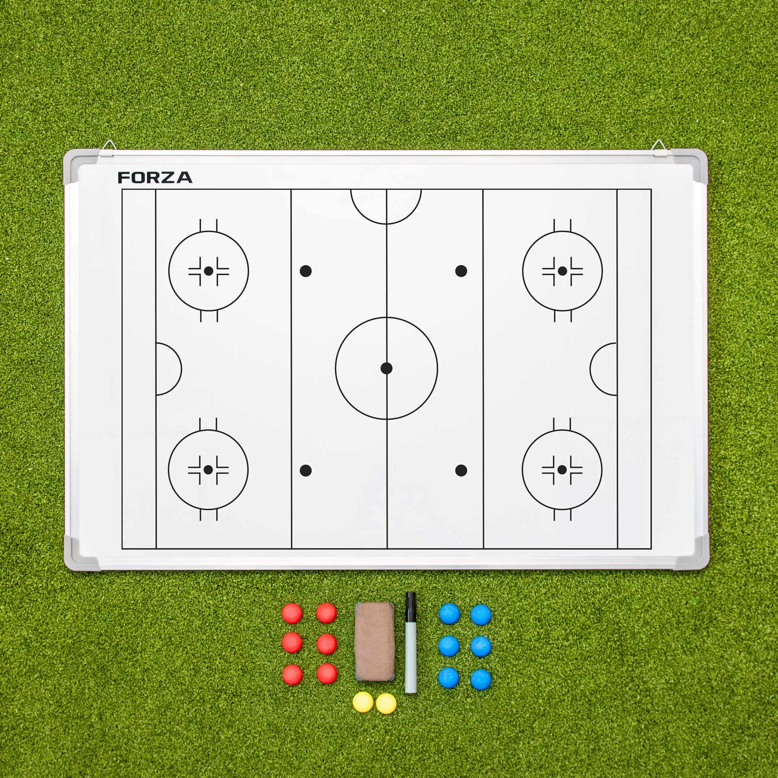 FORZA 90cm X 60cm Double-Sided Ice Hockey Coaching Board