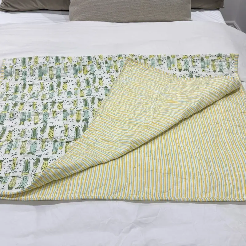 100% Cotton Baby Blanket 90x120 - Soft and Cozy - Baby Quilt 5