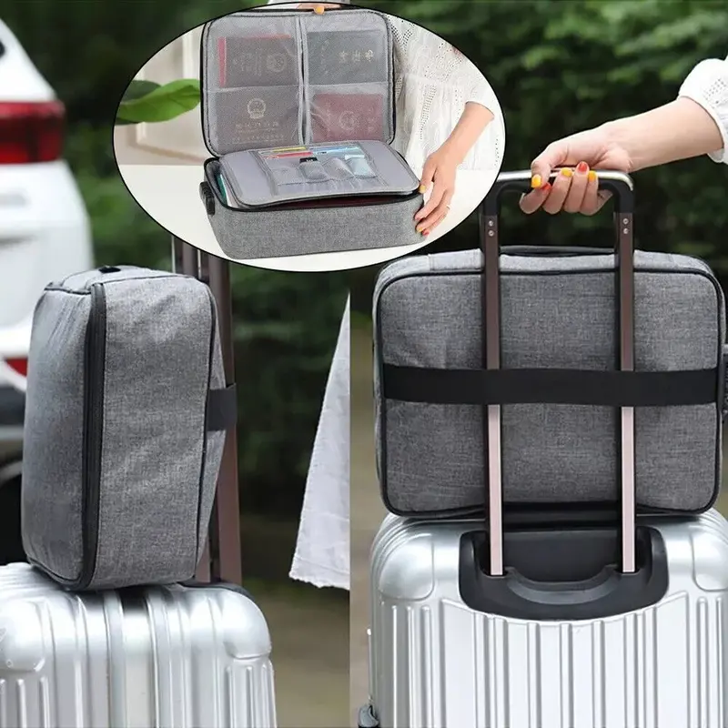 Fireproof Document Bag File Storage Boxes with Lock Fireproof Document Box Organiser Mesh 2
