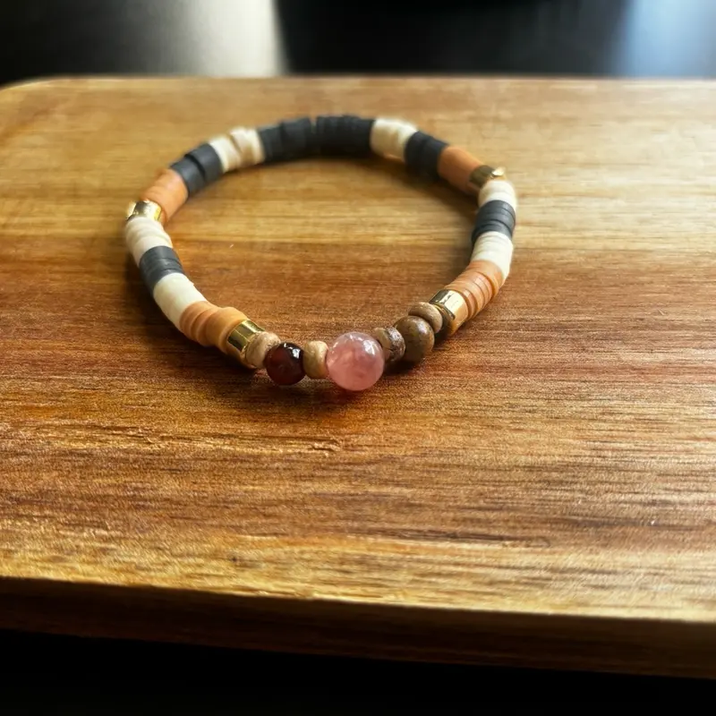 Meditation Bracelet with Sunstone & CoffeeAgate for Men and Women quartzcrystal tools 3