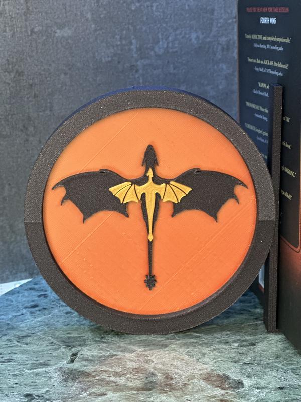 Fourth Wing Bookend - Perfect for Book Lovers 4