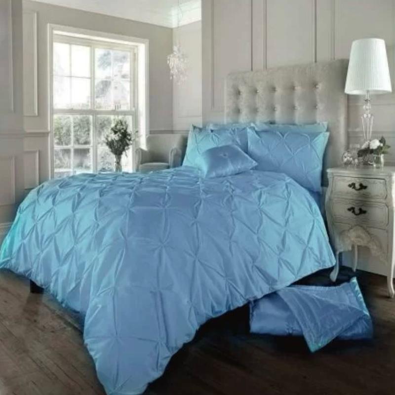 Alexander duvet covers for bedding Alexander PinTuck Quilt Duvet Cover with Matching Pillow Case Reversible Comfortable Bedding Set Home Decor 7