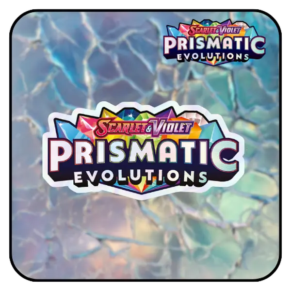 Prismatic Evolutions Holographic/Prismatic Effect Binder Sticker 2.5x5cm