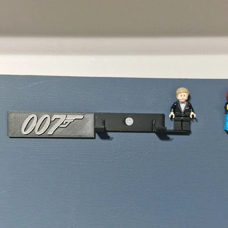 Wall mount hangers for Lego Speed Champions Models display 2020 onwards (8 stud). 4