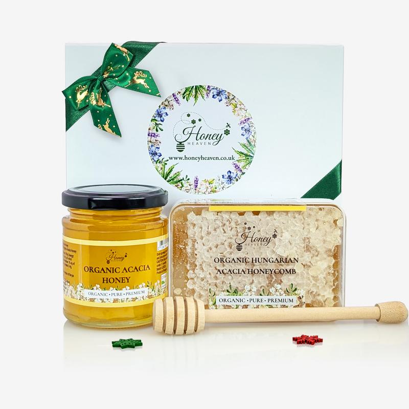 Organic Raw Hungarian Acacia Honeycomb 200g Sweet Flavor 2