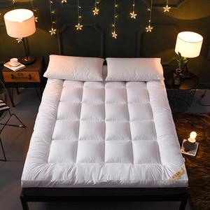Mattress Topper 10CM Deep Soft Luxury Hotel Quality, Recommended Mattress Topper for Back Pain, Thick Quilted Microfiber Bed Mattress Pad, with Adjustable Straps, Non-Allergenic Non-Noisy Washable Breathable Topper