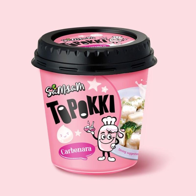 Samsam Tteokbokki, Topokki Korean Sam Sam Rose Toppokki Rice Cake - Taste Korean Food, Instant Toppokki Snack & Gift Rice Cakes, Ready-to-Eat Snack, Authentic Korean Street Food,Chewy Texture, Easy Meal or Snack, Ideal for K-Food Lovers Instant 6