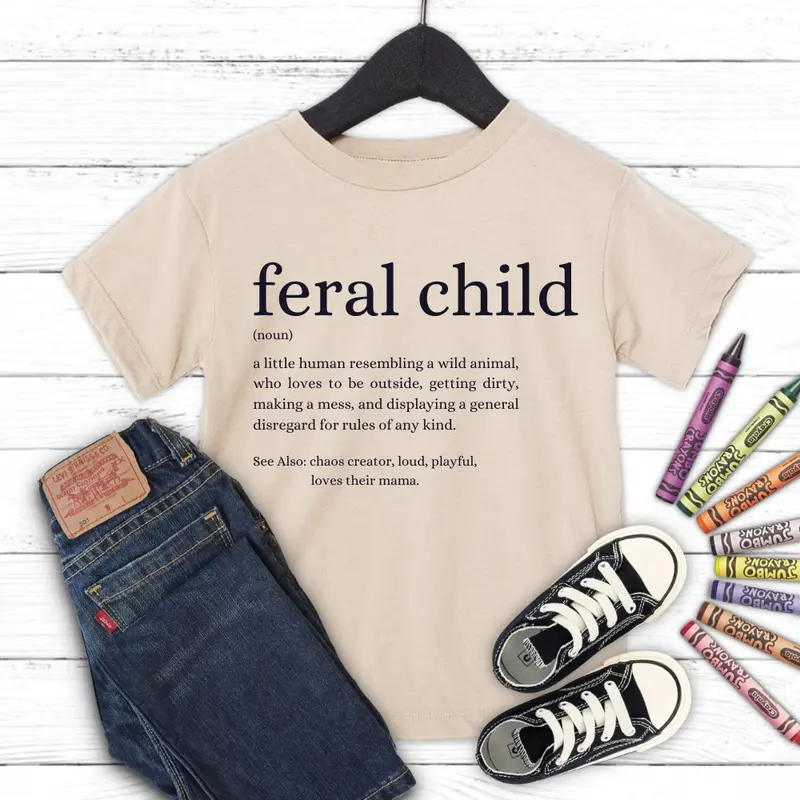 Feral Definition Kids Tee 1