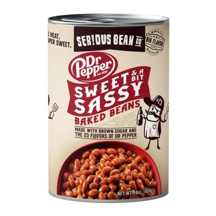Serious Bean Co Dr Pepper Flavour Baked Beans 453g - Grocery Household Beans Dr Pepper 0
