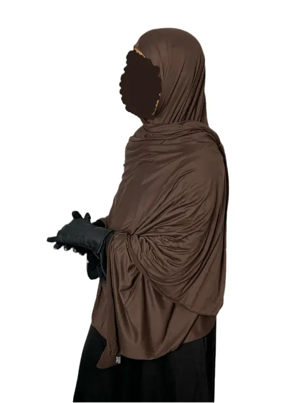 LARGE JERSEY STRETCHY HIJAB LARGE PLAIN LYCRA MAXI SCARF SHAWL WRAP WARM TOP QUALITY premium 2