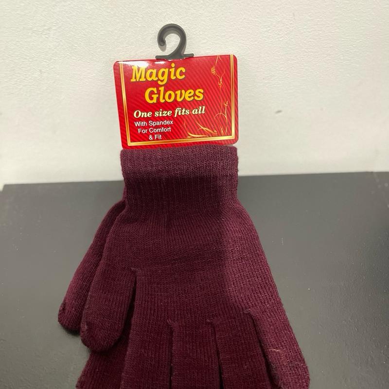 Xmas Styled Gloves Winter Black Mittens 1