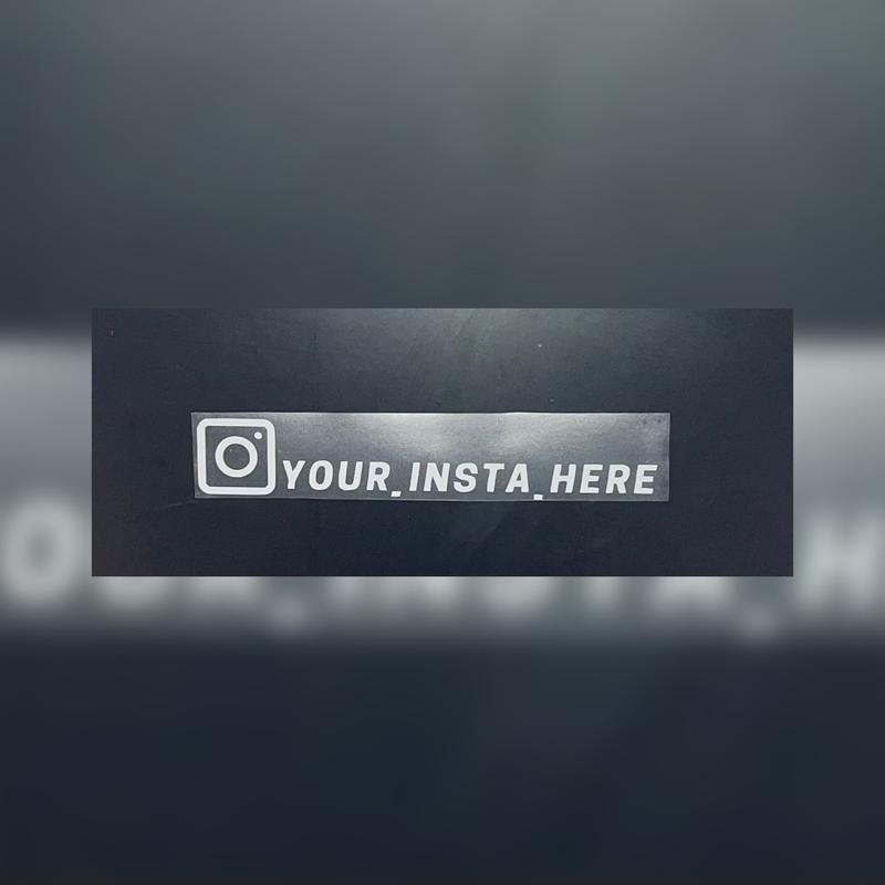 IG Social Media Username Stickers | Vinylar 1