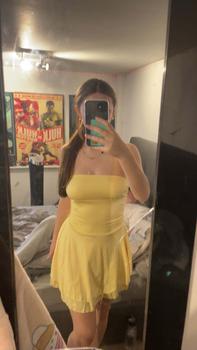 Product Review of Women's Solid Ruched Backless Tiered Layer Tube Dress, Elegant Strapless Sleeveless A Line Short Sundress, Casual Dresses for Women, Holiday Dresses, Minimalist Summer Dresses, Lady Clothes for Beach Holiday from ** ** ** ** ୨** 0