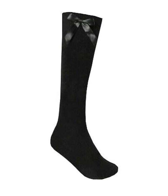 6 Pairs Cotton Rich Long Socks All Sizes Fashion School Knee High With Bow Girls 3