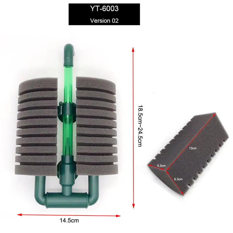 New Bio Sponge Filter for Aquarium Fish Tank Shrimp Pond Air Pump Biochemical Filtration Noiseless Foam aquarium accessories 6