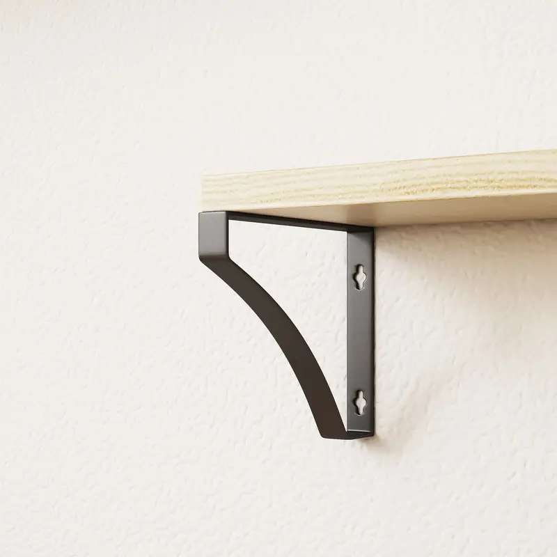 Floating Shelf Wall Mounted 3 Wood Shelves With Metal Brackets 6