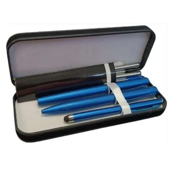 DSL Instyle 7pc Pen & Refills Anodized Aluminium Pen Set Box 2799
