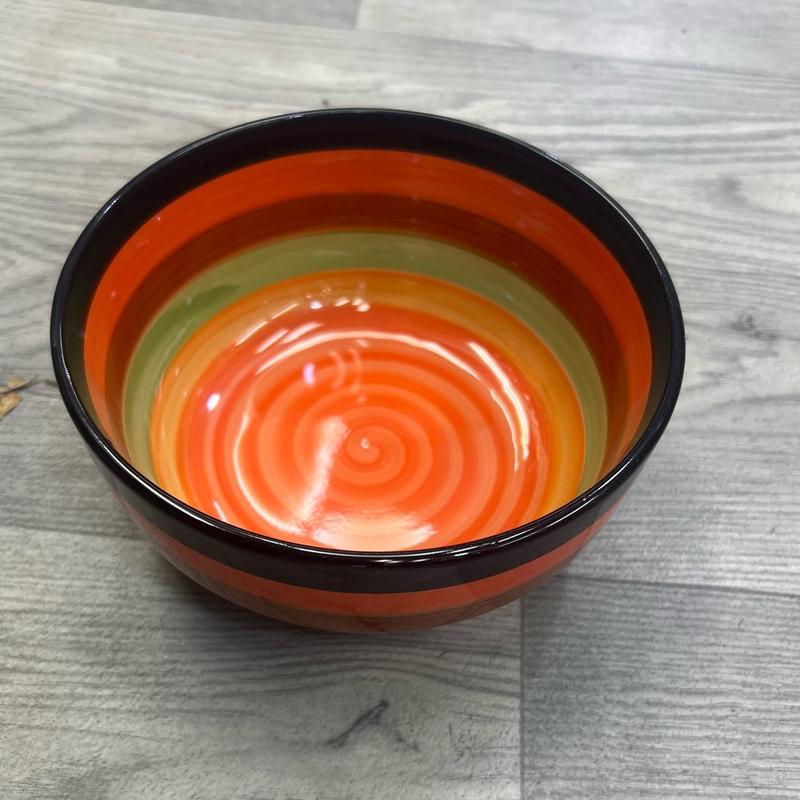 6inch coloured ceramic bowl microwave & dishwasher safe 1
