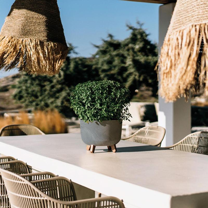 400mm Round Gracia Flower Pot with Case - 3
