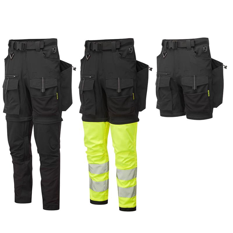 Portwest BX321 Ultimate Modular 3-in-1 Trousers - Shorts, Work Trousers and Hi Vis Trousers in One 0