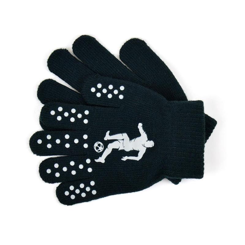 A2Z 4 Kids Boys 3 Pack Gloves Thermal Magic Winter Warm Knitted Mitten Full Finger Stretchy Walking Riding Gloves Grip With Animal Camo Football Grippers One Size Fit Suitable For Age 5-13 Year 4