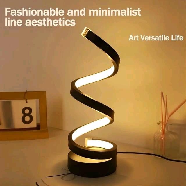Modern Spiral Dimmable LED Table Lamp for Living Room and Bedroom 1