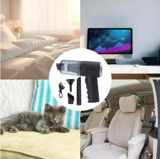 1pc Wireless Vacuum Cleaner Dual Use for Home and Car 120W High Power Powerful Vacuum Cleaner Black 4