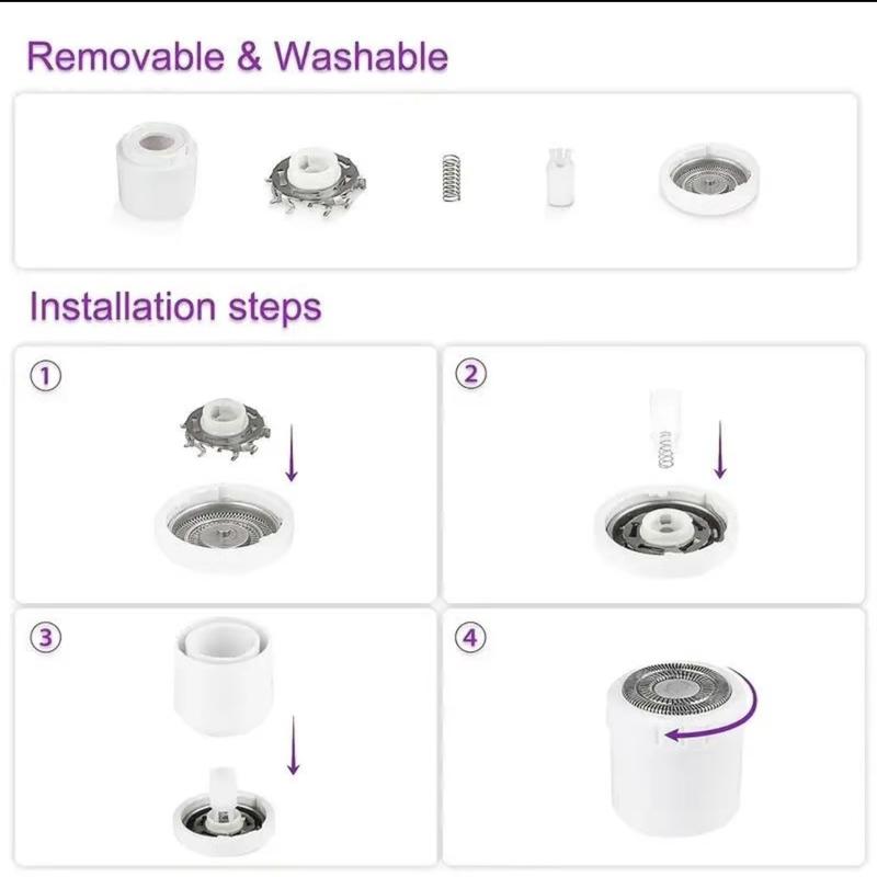 4 In 1 Electric Rechargeable Hair Removal Device, 1 Set Nose Eyebrow Face Razor For Gift, Wet & Dry Private Area Trimmer For Winter Gift, Electric Hair Removal Device For Women, Halloween, Christmas, Gadgets flawless  eyebrow 7