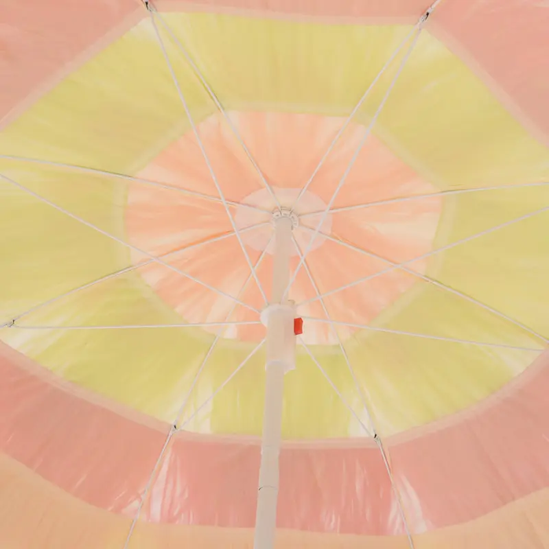 Outsunny 1.6m Patio Garden Hawaii Beach Sun Umbrella Sunshade Hawaiian Folding Tilting Crank Parasol (Multicolor) 8