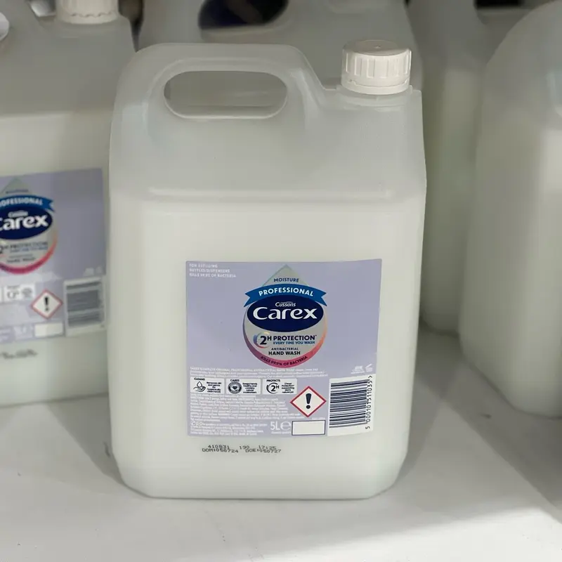 Carex Moisture Antibacterial Hand Wash, Kills Bacteria & Viruses, Dermatologically Tested Liquid Soap that Cleans & Protects Hands, 5 Litre (Pack of 1) Nail Gentle Comfort Moisturizer Moisturize Hydrating 1