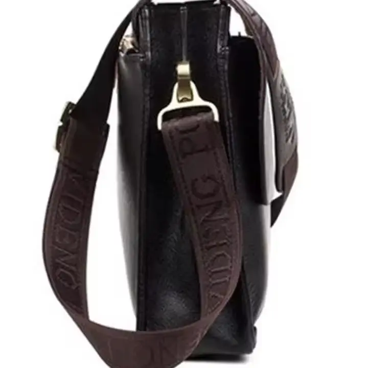 Luxury PU Leather Messenger Bag for Men - Designer Crossbody 3