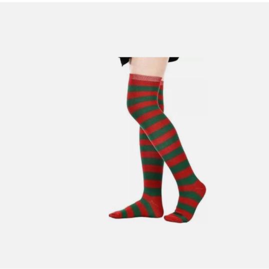 Women's Full Striped Thigh High Stockings - Colourful Over The Knee Socks - Underwear, Womenswear 8