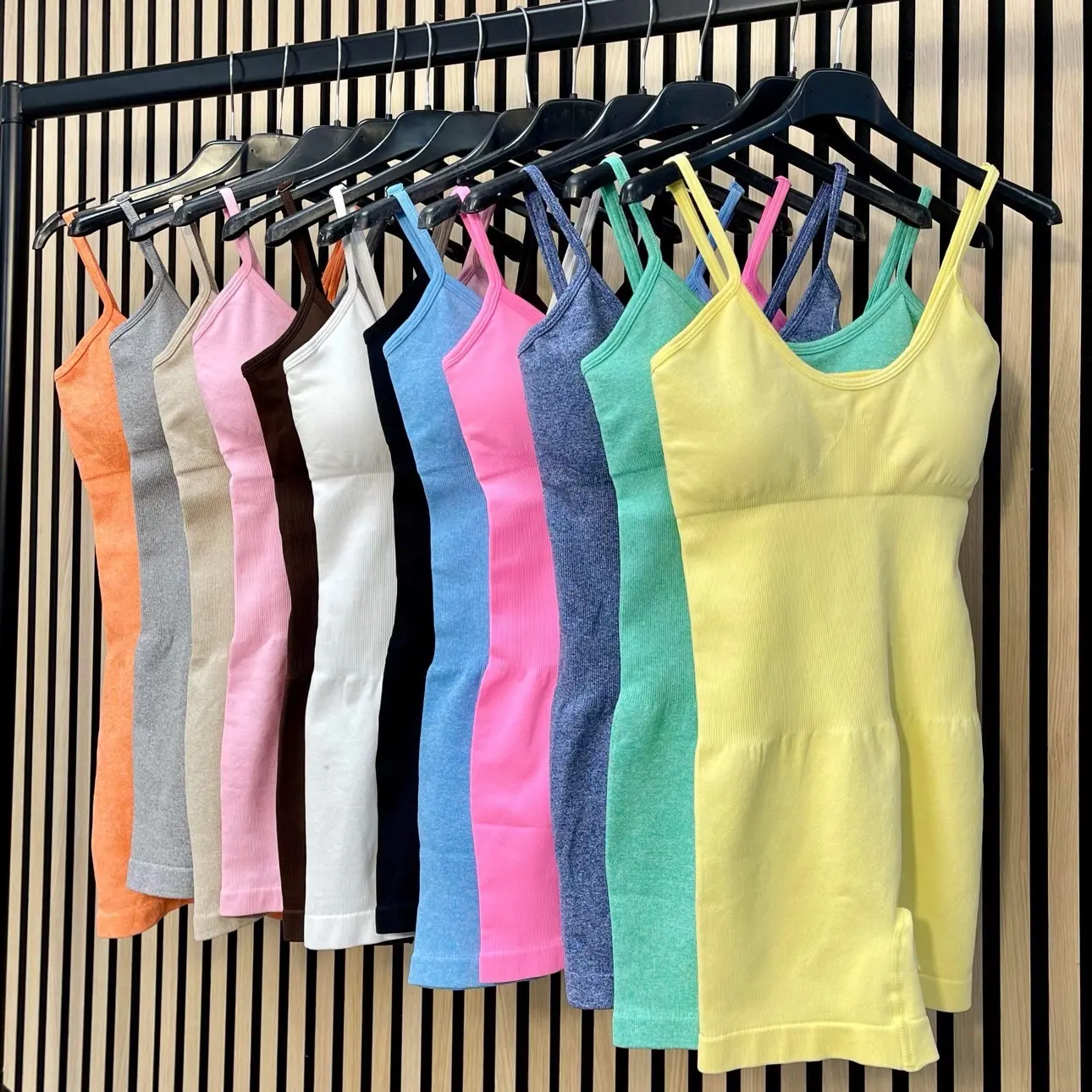 THICK WAISTBAND PREMIUM RIBBED UNITARD 2982 REMOVABLE PADDING ADJUSTABE STRAPS BODY CONTOURING PLAYSUIT ROMPER COMFY AIRPORT SUMMER HOLIDAY OUTFIT Summer