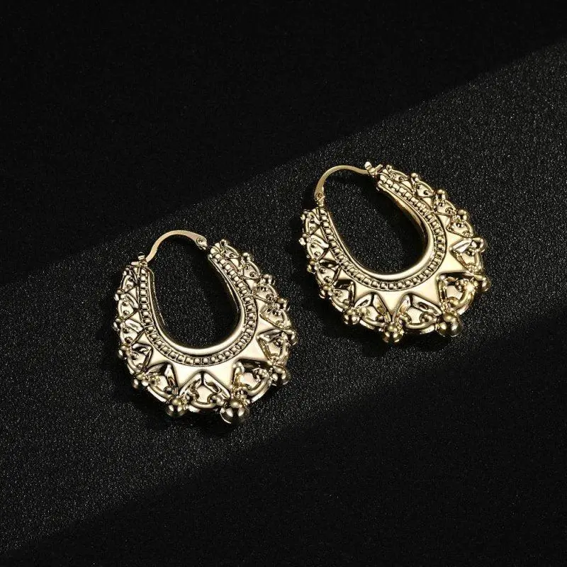 48mm Light Gold Large Creole Earrings