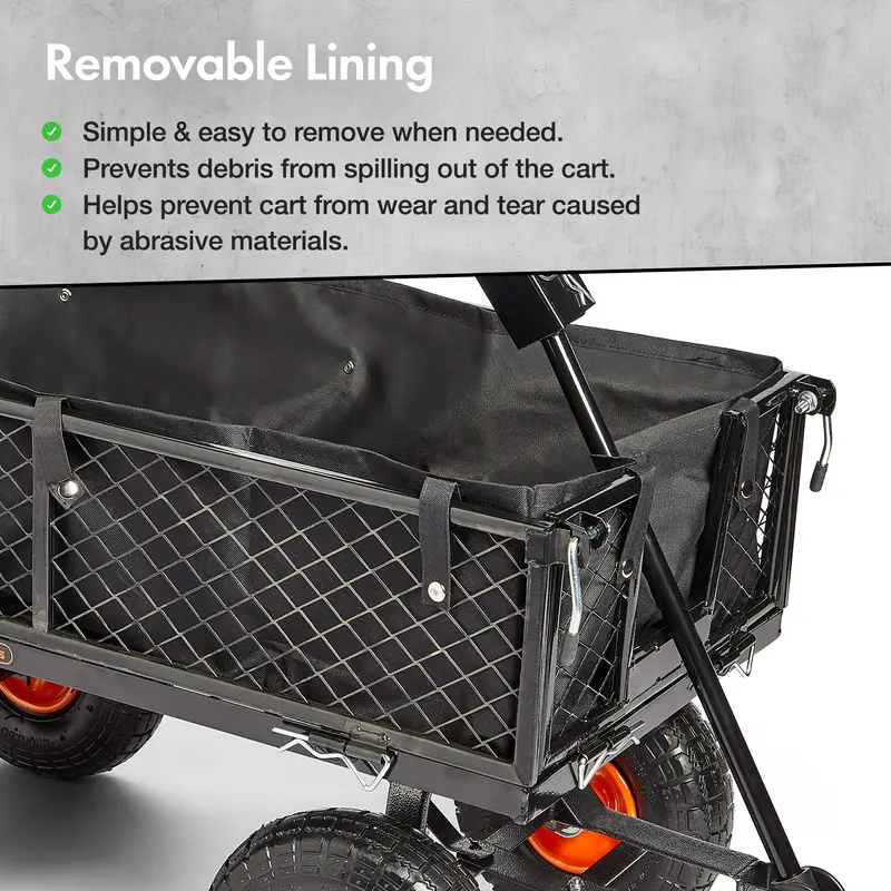 VonHaus 85L Garden Cart Trolley【UK SELLER】 6