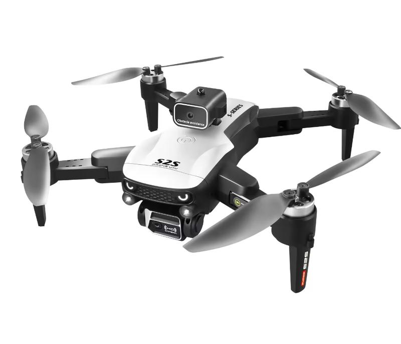 S2S mini drone with laser 4-way obstacle avoidance wide angle dual camera optical flow hovering brushless motor modern design metal plastic aluminium Accessories Blades Cable Charging Remote Control Chargeable beginner 1