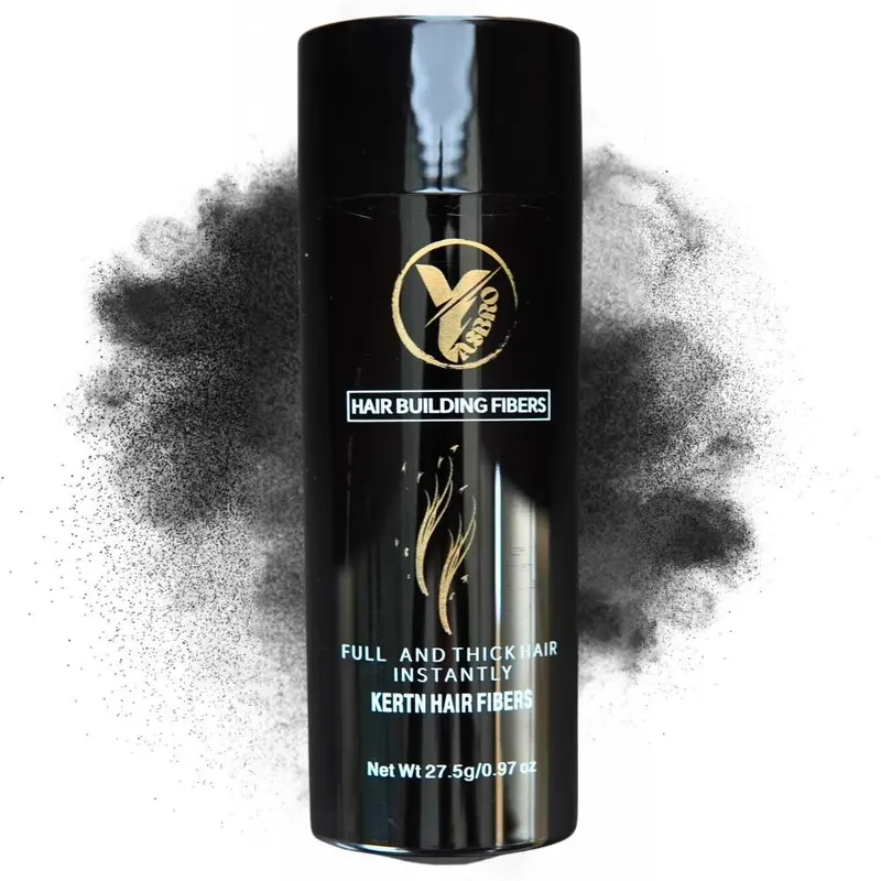 Yasbro 27.5g Hair Building Fibres – 100% Keratin Formula – Instantly Fuller-Looking Hair in 12 Natural Colours – For Thinning Hair & Hair Loss – Unisex Hairline Concealer 0