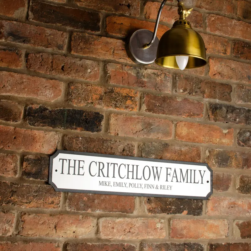 Personalised Family Street Sign - Outdoor Waterproof 3
